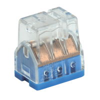 Клемма 6*2,5мм2 прозрачный/синий IEK СМК 772-206 4шт