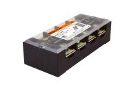 Клеммник ТВ2504 25А 4пары 2,5мм2 черный TDM 