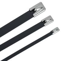 Хомут 400*7,9мм сталь черный полимерный IEK 100шт