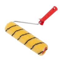 Валик полиакрил желт с черн полосой ворс 11мм шир 240мм бюгель 6мм Ф 42мм REXANT