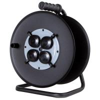 Катушка металлическая 4-мест с заземлением с крышками