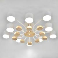 Светильник потолочный (люстра) 10*15Вт GX53 белый/дерево