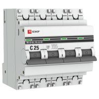 Автомат 4Р 25А C 4,5кА ВА47-63 EKF PROxima 