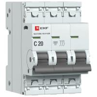 Автомат 3Р 20А C 6кА ВА47-63N EKF PROxima 