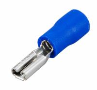 Разъем плоский 1,5-2,5мм2 2,8*0,8мм мама изолированный синий ПВХ РПИ-М Rexant