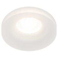 Светильник точечный GU5.3 круг белый встраиваемый 