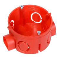 Коробка 68*42 круг бетон IP20 80-0500С 7 вводов 