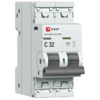 Автомат 2Р 32А C 6кА ВА47-63N EKF PROxima 