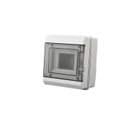 Бокс 5мод навесной серый черная прозрачная дверь IP65 PDB/W 30 Jazzway 
