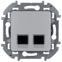 Инспириа алюминий розетка RJ45 8(8) скрытая 2-ая Cat5е UTP
