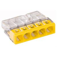 Клемма 5*2,5мм2 желтый Wago 2273-205 100шт