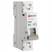 Автомат 1Р 6А B 4,5кА ВА47-63N EKF PROxima 