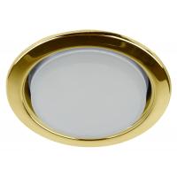 Светильник точечный GX53 круг золото встраиваемый