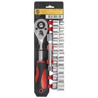 Набор торцевых головок с трещоткой 1/2" 12 предметов КВТ