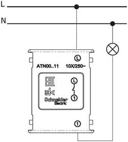 AtlasDesign выключатель скрытая изумруд 1кл 10А IP20 