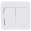 Классико белый выключатель 2кл скрытая 10А IP20 