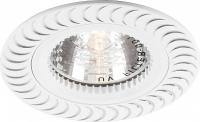 Светильник точечный GU5.3 круг белый встраиваемый 