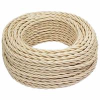 Ретро 2*2,5 коричневый провод витой матовый бухта /(50м) BIRONI