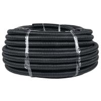 Труба гофра 32мм ПНД легкая 50м EKF черный с протяжкой 