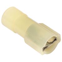 Разъем плоский 4,0-6,0мм2 6,3*0,8мм мама изолированный желтый нейлон РпИм-н КВТ 10шт