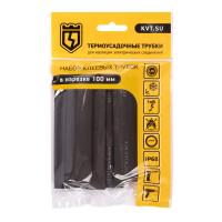 Набор термоусадочных трубок Квадро 16/4 черн (КВТ)