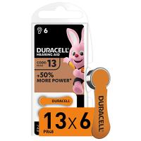 Батарейка дисковая ZA13 BL6 Duracell слуховой аппарат