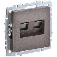 BRITE Роз. комп. 2-ая RJ45 кат.5E РК10-2-БрТБ бр. IEK