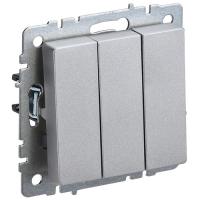 BRITE Выключ. 3-кл. 10А ВС10-3-0-БрА алюм. IEK