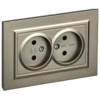 BRITE Роз. 2-я без з/к/ш 10А в сб. РС12-2-БрШ шамп. IEK