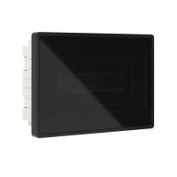 Бокс 12мод встраиваемый черный черная прозрачная дверь IP40 FRAME DKC 