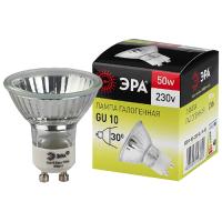 Лампа галоген GU10 50Вт MR16 800лм ЭРА