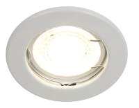 Светильник точечный GU5.3 круг белый встраиваемый 