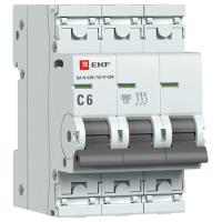 Автомат 3Р 6А C 6кА ВА47-63N EKF PROxima 