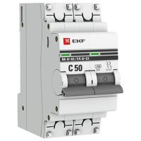 Автомат 2Р 50А C 4,5кА ВА47-63 EKF PROxima 