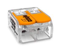 Клемма 2*6,0мм2 с рычажком компактная прозрачный Wago 221-612 2шт