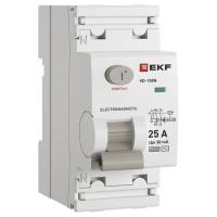 Выключатель дифференциальный (УЗО) 2Р 25А 30мА AC 6кА ВД-100N EKF PROxima
