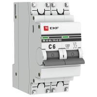 Автомат 2Р 6А C 4,5кА ВА47-63 EKF PROxima 