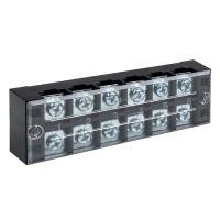 Клеммник TB 45А 6пар 4,5мм2 черный EKF 