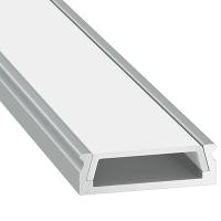 Профиль накладной 24*6*2000мм ViaSvet крепеж 4шт+заглушки 2шт