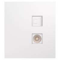 MIELE STRONG Розетка компьютерная RJ45 кат6 + TV с/у жемчуг KRANZ