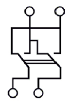 AtlasDesign карбон переключатель перекрестный 1кл скрытая 10А IP20 быстрозажим.клем.  