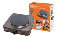 Электроплитка 1конф 1000Вт TDM чугун коричневый/черный