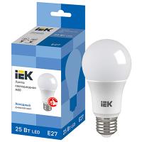 Лампа светодиодная Е27 25Вт 6500К 2500лм стандарт А80 матовая  IEK