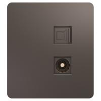 Миле Раунд титан механизм RJ45+TV скрытая 2-ая 