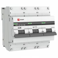 Автомат 3Р 25А C 10кА ВА47-100 EKF PROxima 
