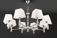 Светильник потолочный (люстра) 8*60Вт Е27 белый