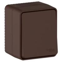 AtlasDesign Profi54 коричневый выключатель 1кл открытая 10А IP54  