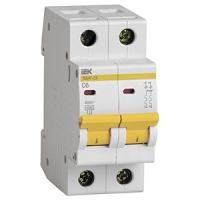 Автомат 2Р 6А C 4,5кА ВА47-29 IEK 