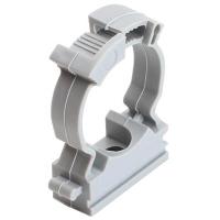 Держатель для трубы 32мм серый РосДюбель 3шт с фиксатором