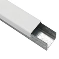 Кабель-канал 25*20мм белый Гефест 2м металл